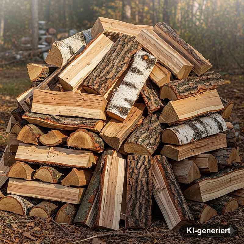 Kaminholzhaufen